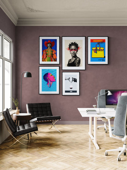 Untamed Gaze Street-Art Matte Paper Poster - Pop Art Style