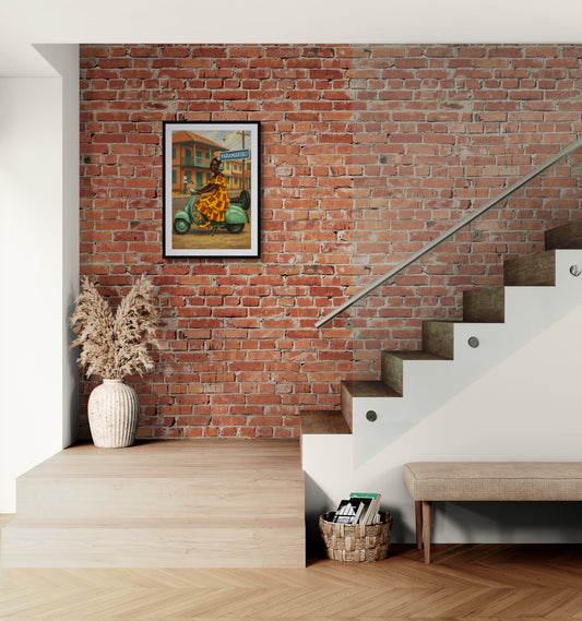 Urban Muse of Suriname Matte Paper Poster - Travel-Poster Style