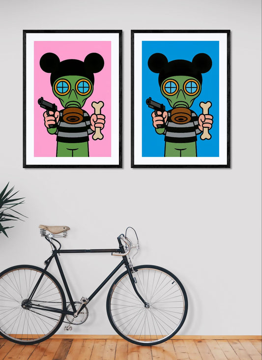 Urban Rebel Pop-Art Poster on Matte Paper - Street Art Style