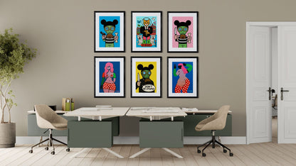 Urban Rebel Pop-Art Poster on Matte Paper - Street Art Style