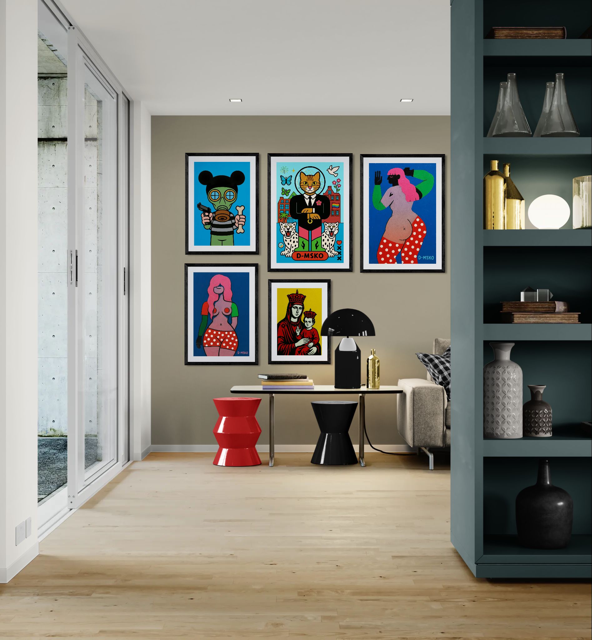 Urban Rebel Pop-Art Poster on Matte Paper - Street Art Style