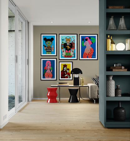Urban Rebel Pop-Art Poster on Matte Paper - Street Art Style