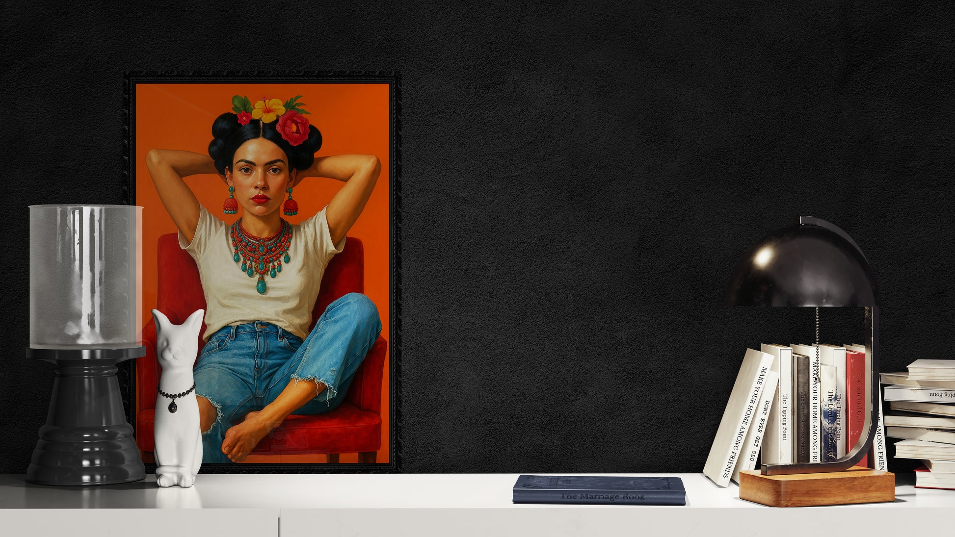 Viva Frida Contemporary-Realism Matte Paper Poster - Frida Kahlo Style