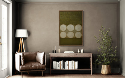 Wabi-Sabi Circles Earth-Toned Matte Paper Poster