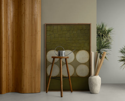 Wabi-Sabi Circles Earth-Toned Matte Paper Poster