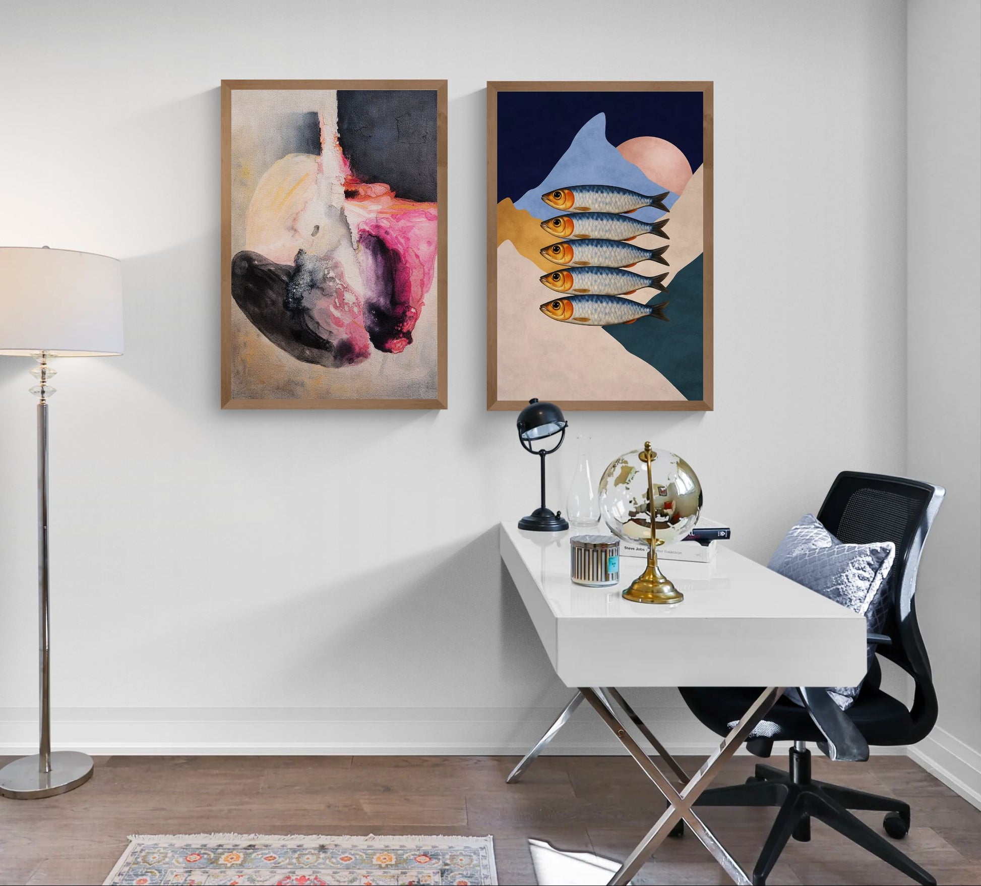 What Air Leaves Behind Matte Paper Poster - Abstract Expressionist