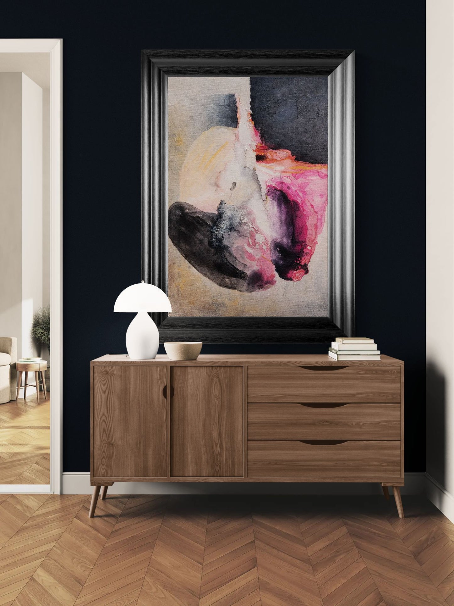 What Air Leaves Behind Matte Paper Poster - Abstract Expressionist