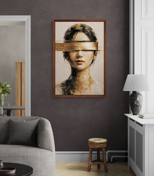 What Cannot Be Seen Gold-Banded Matte Paper Poster