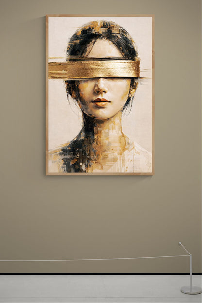 What Cannot Be Seen Gold-Banded Matte Paper Poster