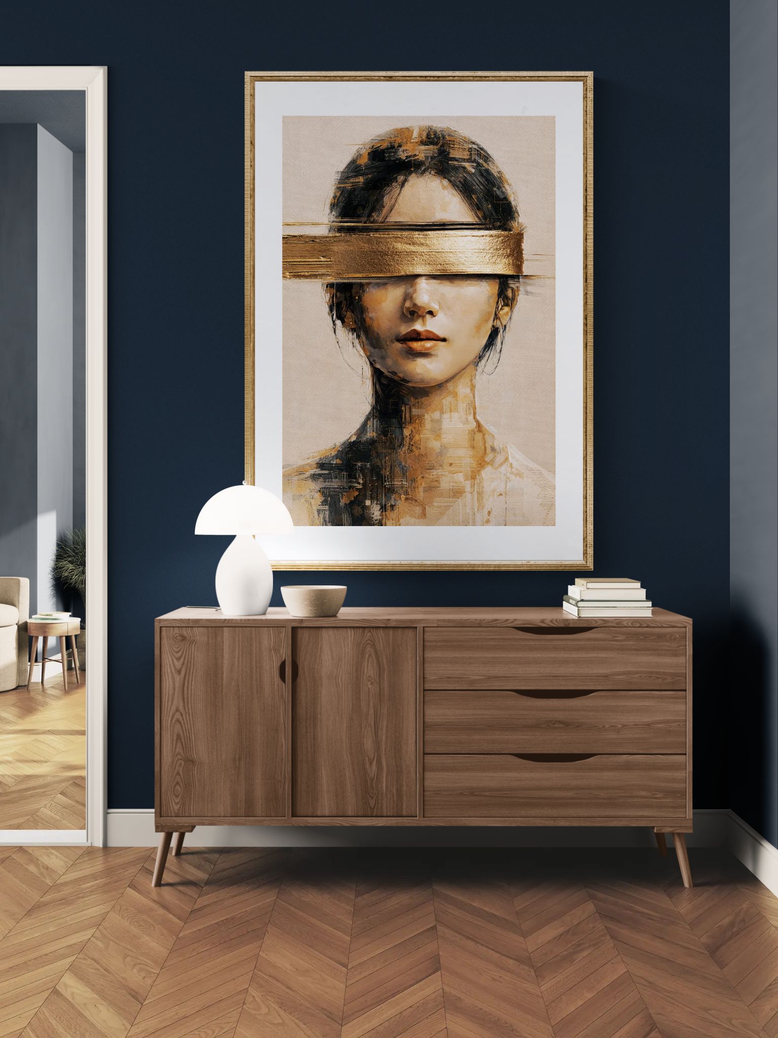 What Cannot Be Seen Gold-Banded Matte Paper Poster