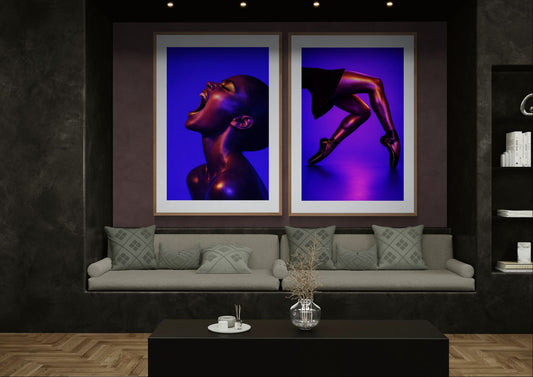 When Light Enters the Body Fashion-Editorial Matte Poster