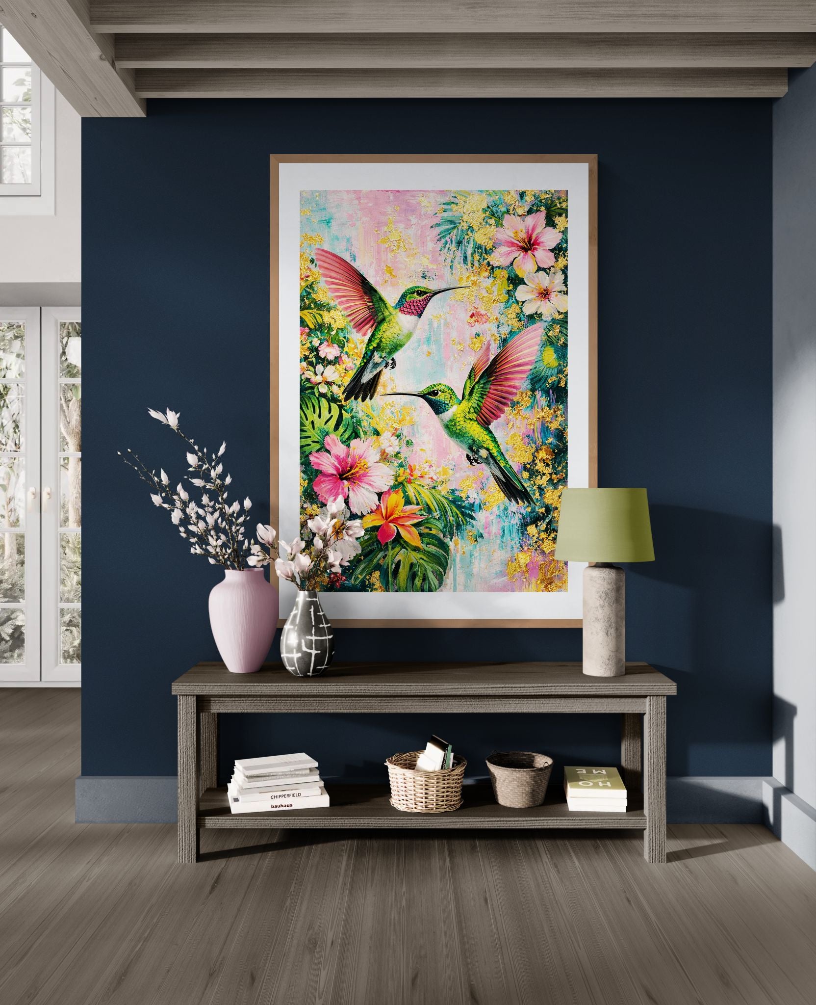 Where Color Takes Flight Tropical-Expressionist Matte Paper Poster