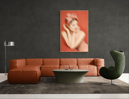 Where She Drifts Soft-Focus Matte Paper Poster - Vintage Fashion