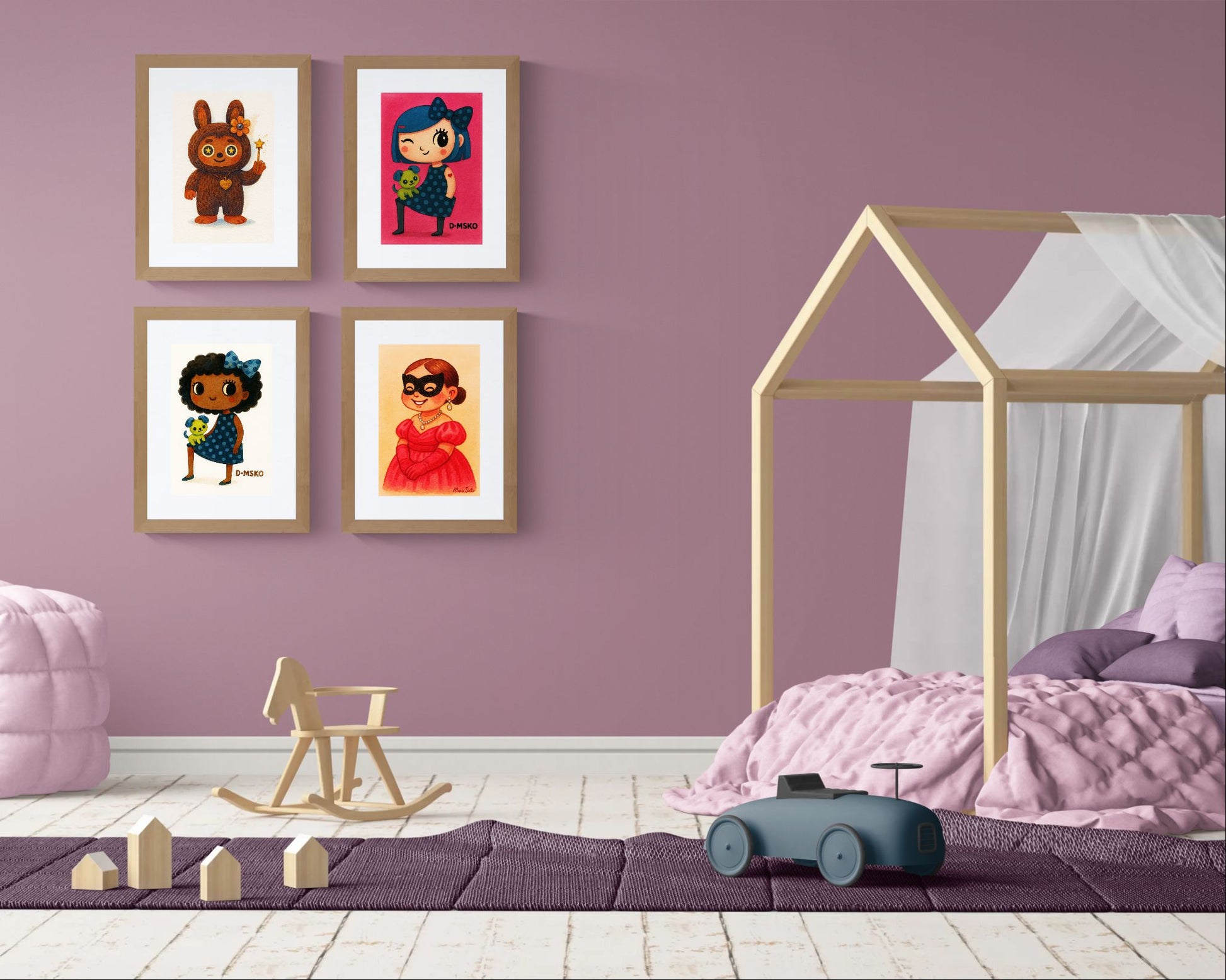 Joyful Wink Pop-Art Poster on Matte Paper - Kawaii