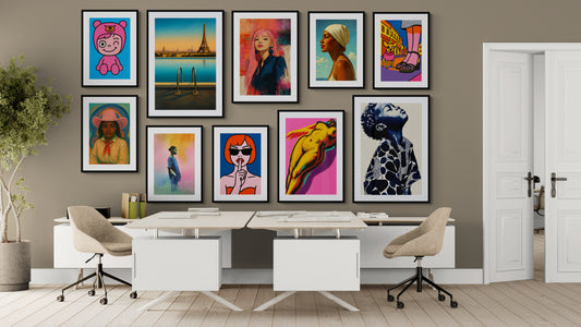 Winky Pop Art Poster in Matte Paper, Kawaii Style