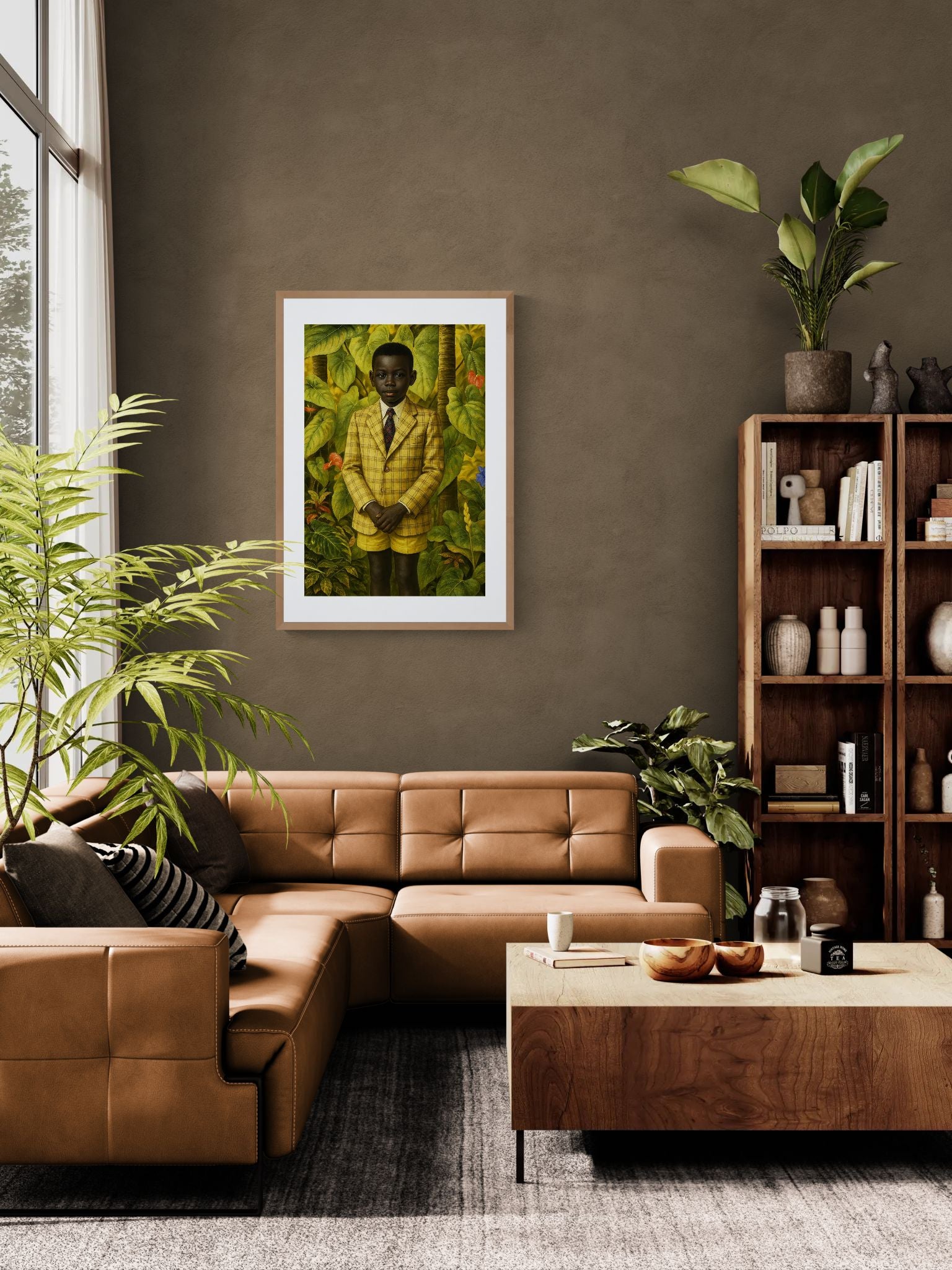 Young Gentleman Botanical-Portrait Matte Paper Poster