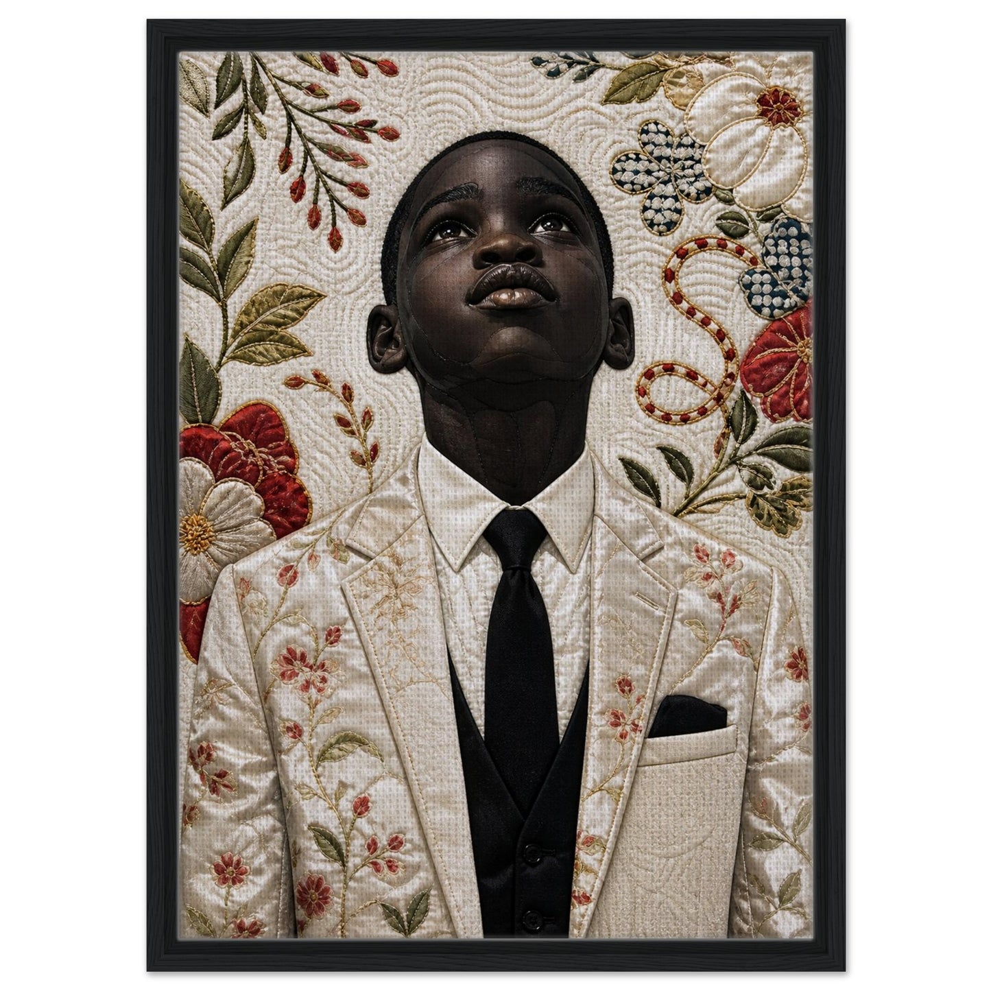 Framed Canvas Museum Quality Matte Paper Poster Quilt-Inspired