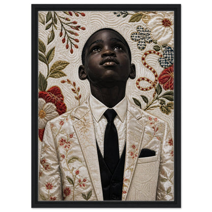 Framed Canvas Museum Quality Matte Paper Poster Quilt-Inspired