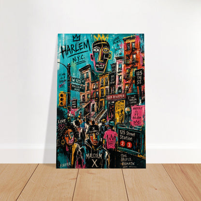 Harlem Rhythm 125 Street-Art Matte Paper Poster - Pop Art Style