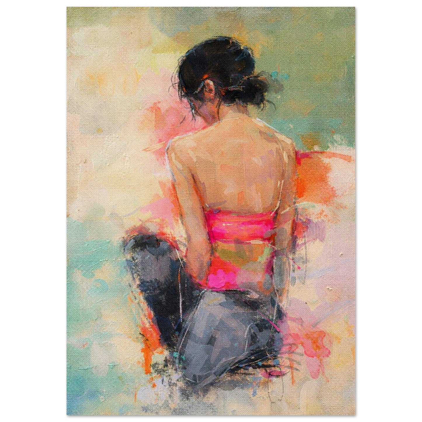 Soft Solitude Impressionist-Style Museum Quality Matte Paper Poster