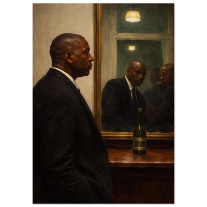 Quiet Reflection Matte Paper Poster Museum-Quality Moody-Figurative
