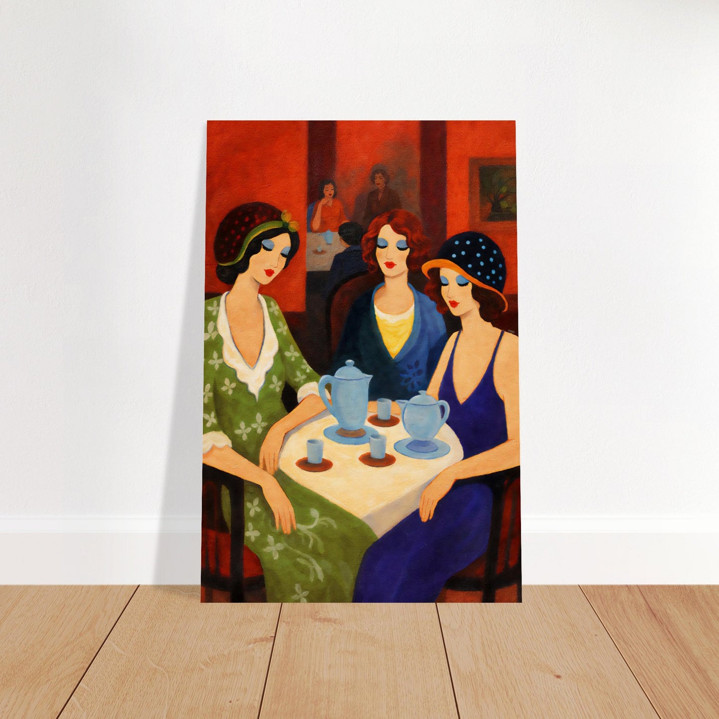 Tea Room Trio Art-Deco Museum Quality Matte Paper Poster