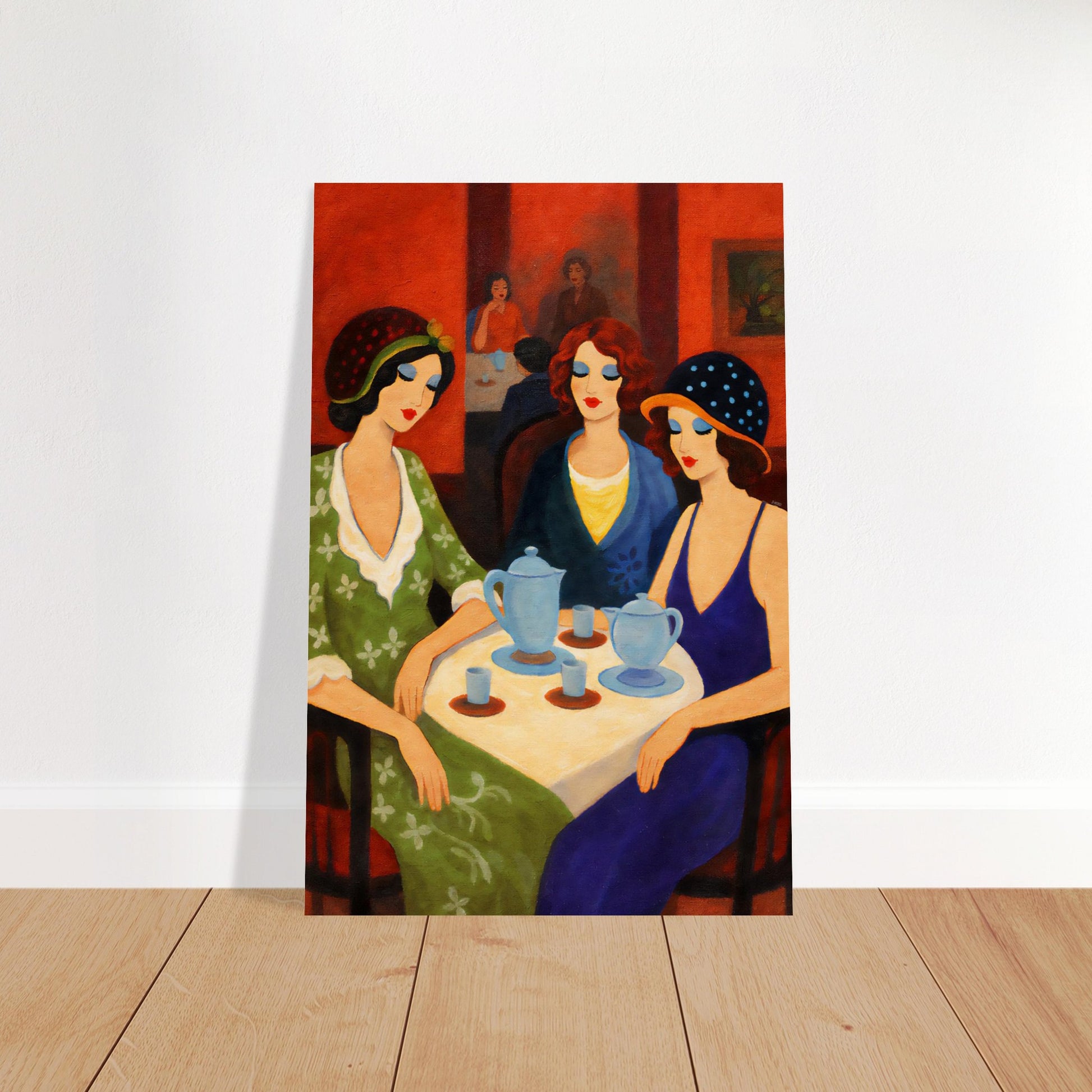 Tea Room Trio Art-Deco Museum Quality Matte Paper Poster