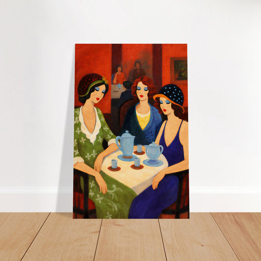 Tea Room Trio Art-Deco Museum Quality Matte Paper Poster