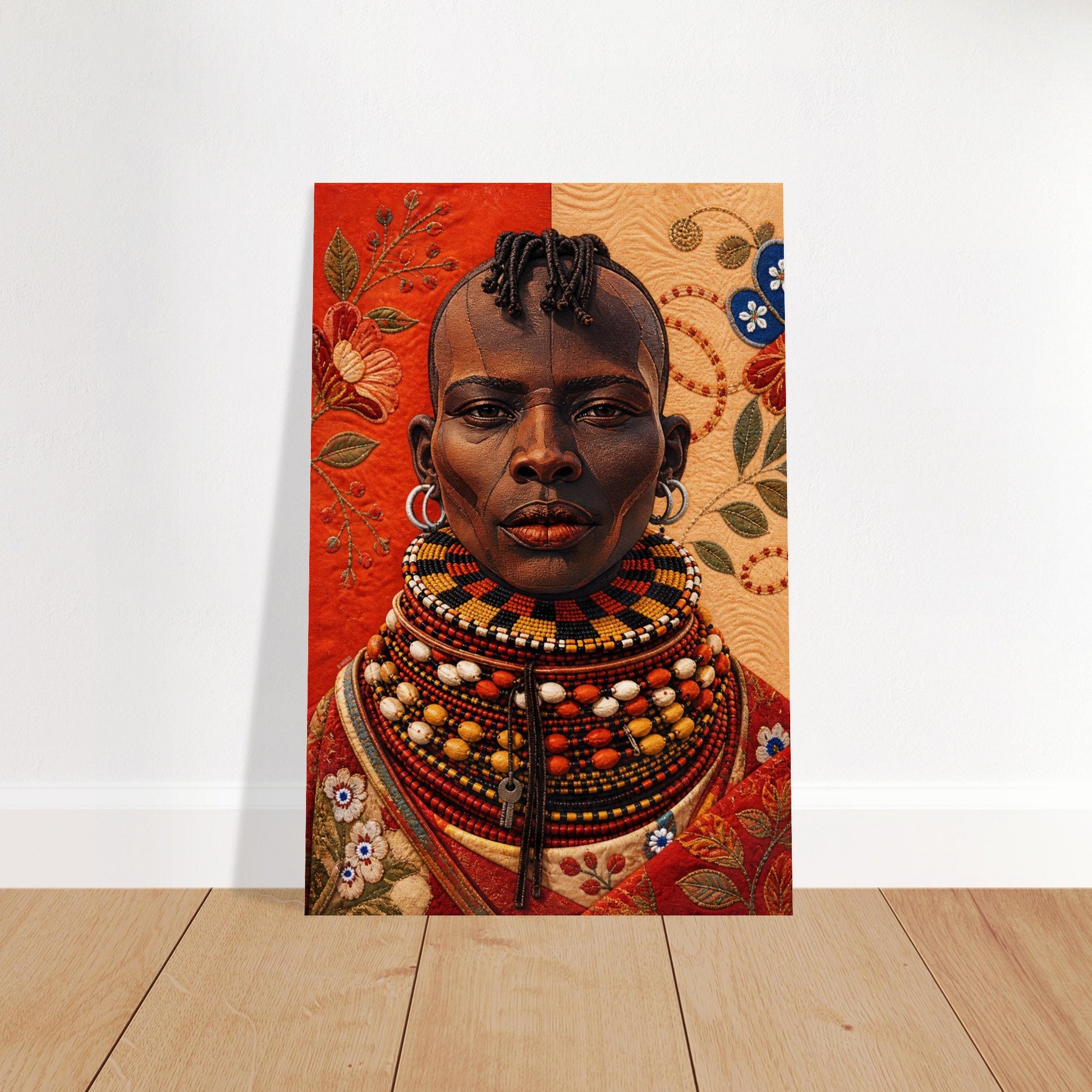 Heritage Black Woman Quilted-Style Museum Quality Matte Paper Poster