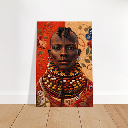 Heritage Black Woman Quilted-Style Museum Quality Matte Paper Poster