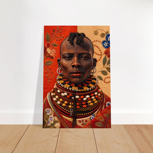 Heritage Black Woman Quilted-Style Museum Quality Matte Paper Poster