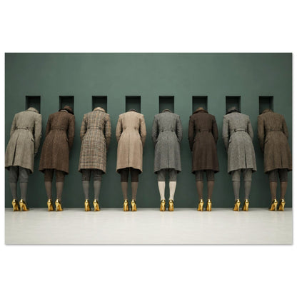 The Waiting Wall Museum-Quality Matte Paper Poster - Surrealist Style