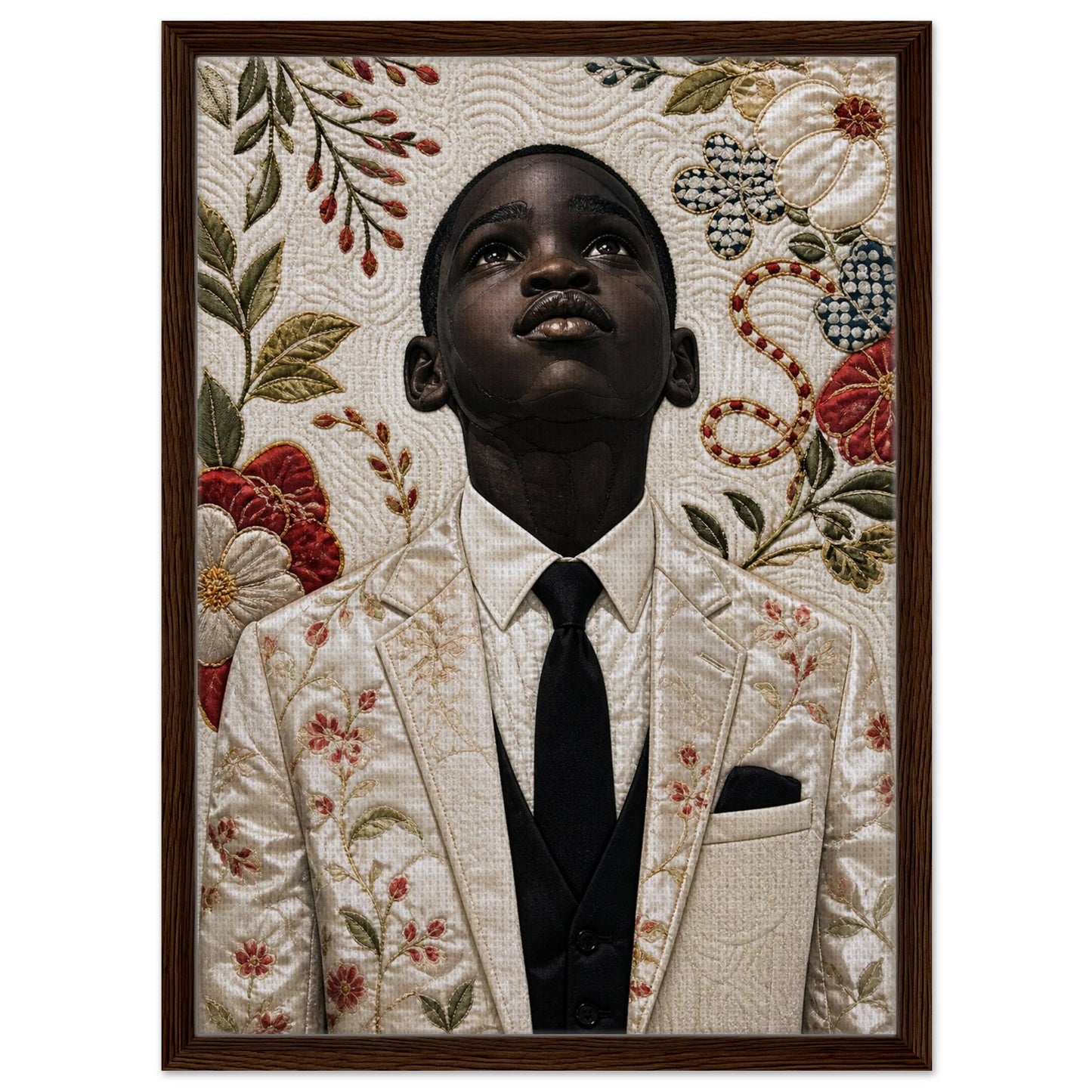 Framed Canvas Museum Quality Matte Paper Poster Quilt-Inspired