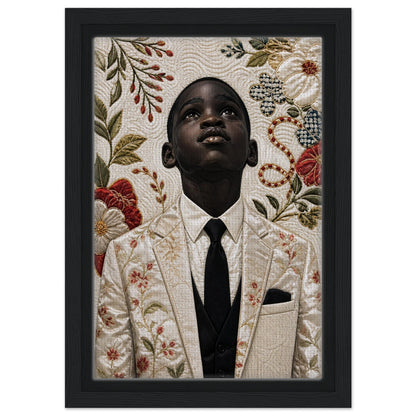 Framed Canvas Museum Quality Matte Paper Poster Quilt-Inspired