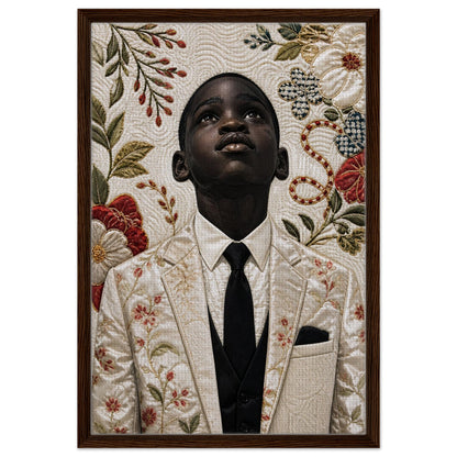 Framed Canvas Museum Quality Matte Paper Poster Quilt-Inspired
