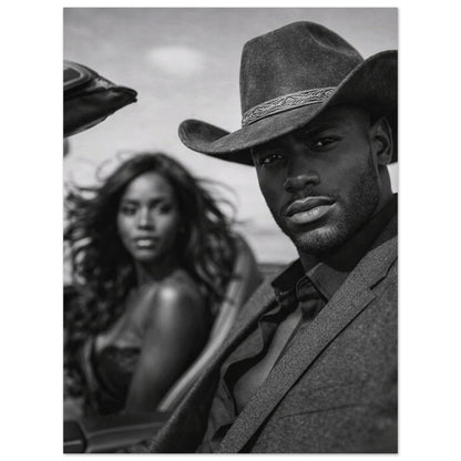 Western Noir Matte Paper Poster - Museum-Quality Cinematic-Noir