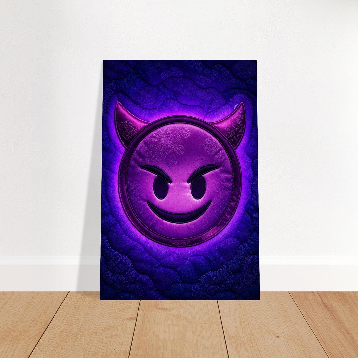Purple Mischief Quilted-Style Matte Paper Poster - Pop Art