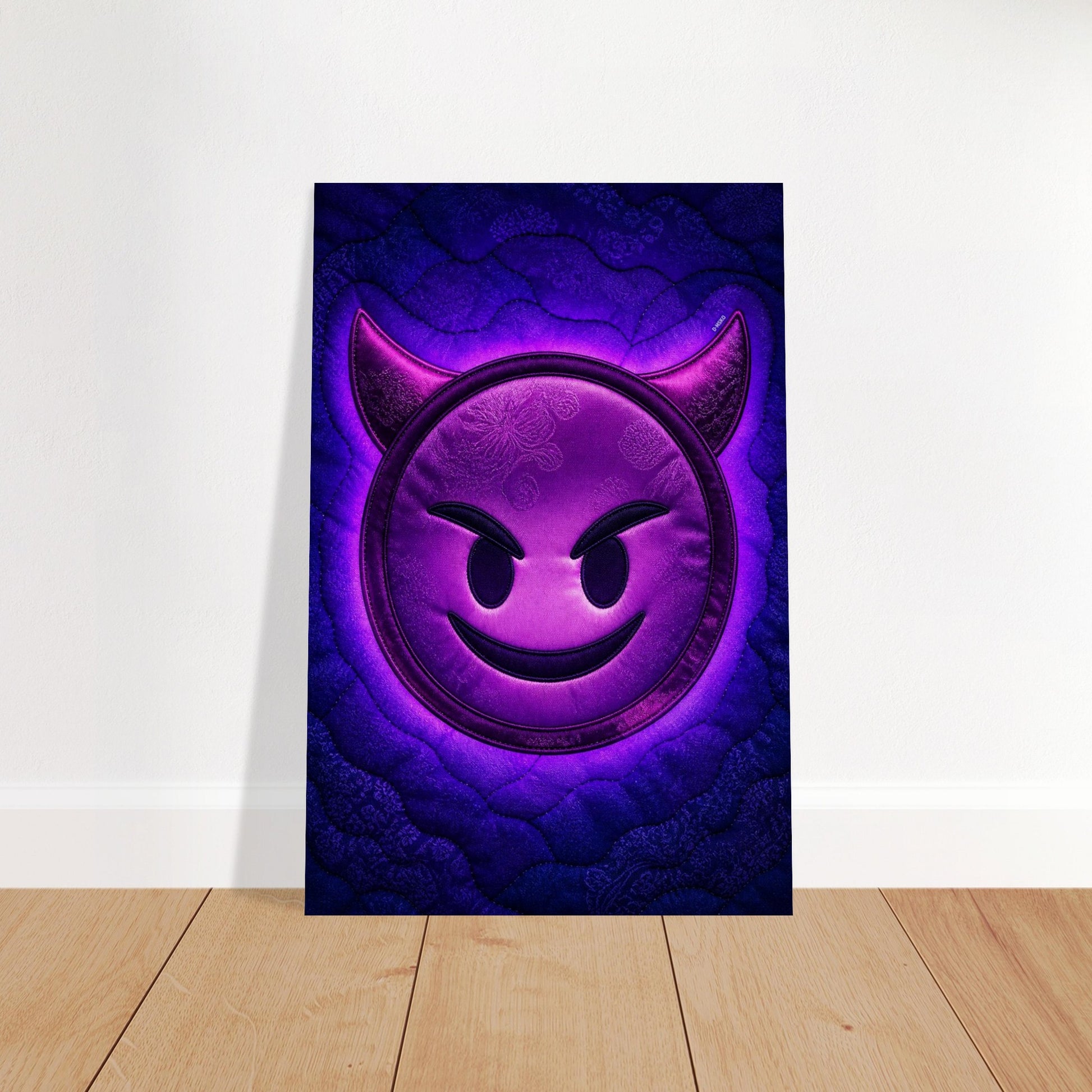 Purple Mischief Quilted-Style Matte Paper Poster - Pop Art