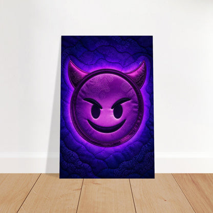 Purple Mischief Quilted-Style Matte Paper Poster - Pop Art