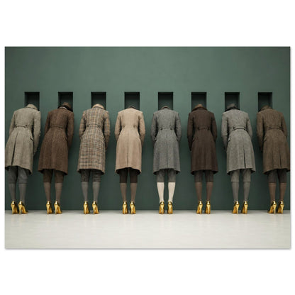 The Waiting Wall Museum-Quality Matte Paper Poster - Surrealist Style