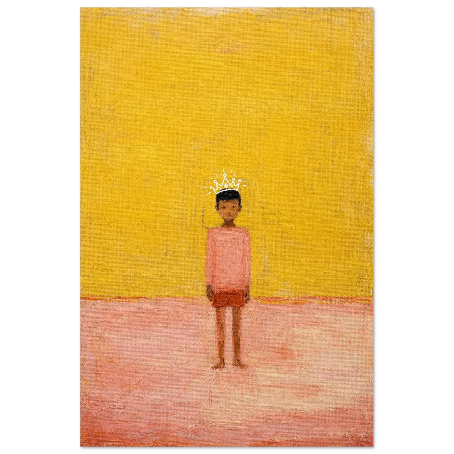 I Am Here Museum Quality Matte Paper Poster Afrocentric-Minimalist