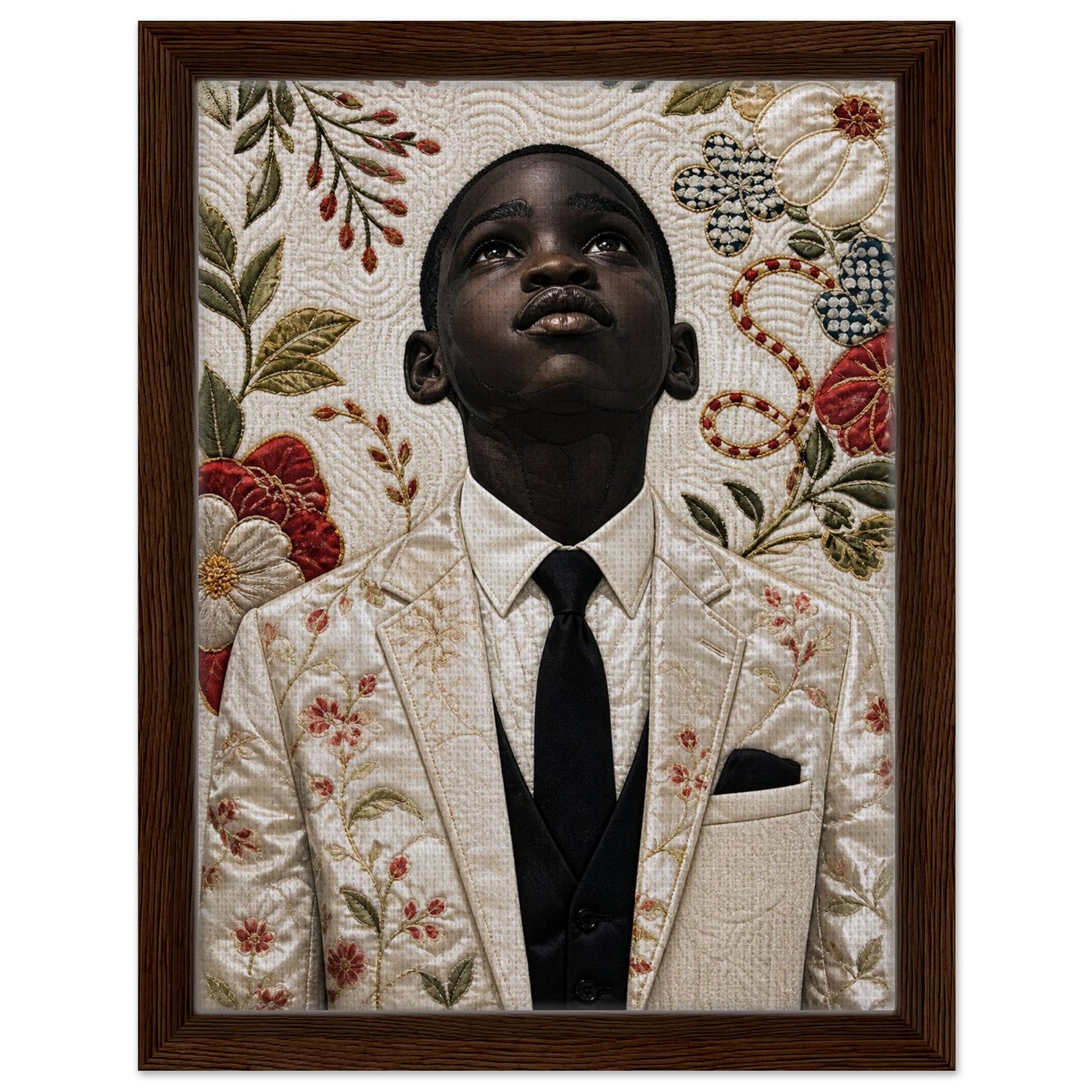 Framed Canvas Museum Quality Matte Paper Poster Quilt-Inspired
