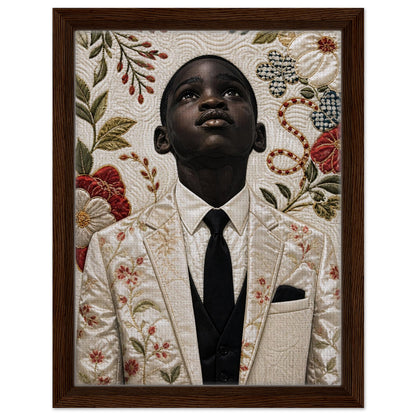 Framed Canvas Museum Quality Matte Paper Poster Quilt-Inspired