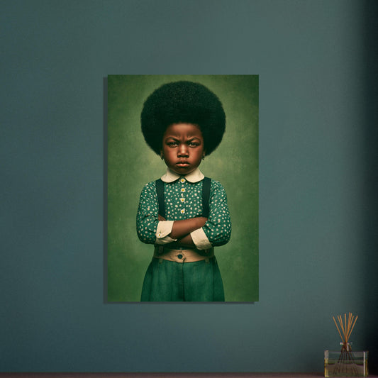 Little Boss Energy Afrocentric Matte Paper Poster