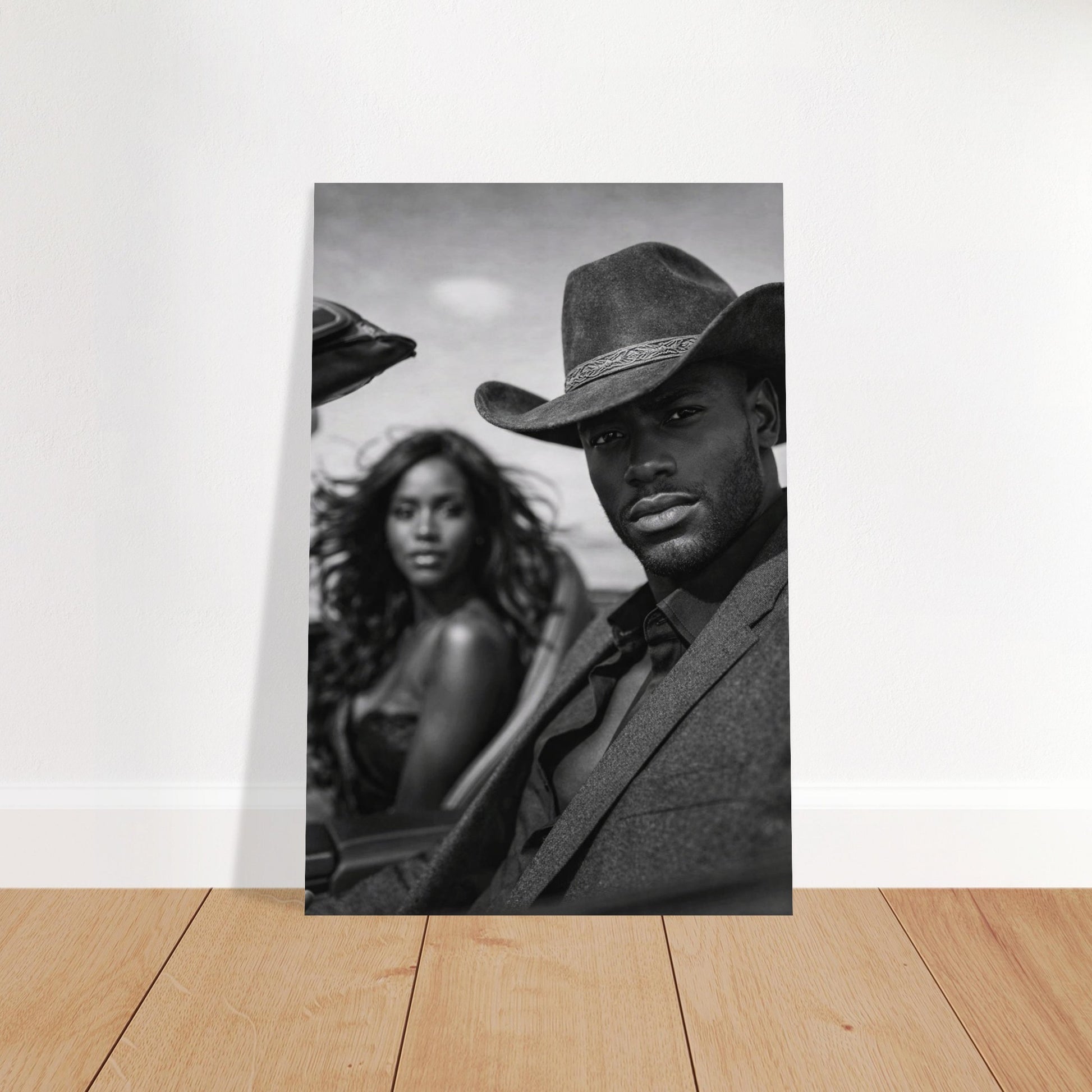 Western Noir Matte Paper Poster - Museum-Quality Cinematic-Noir