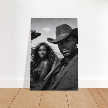 Western Noir Matte Paper Poster - Museum-Quality Cinematic-Noir