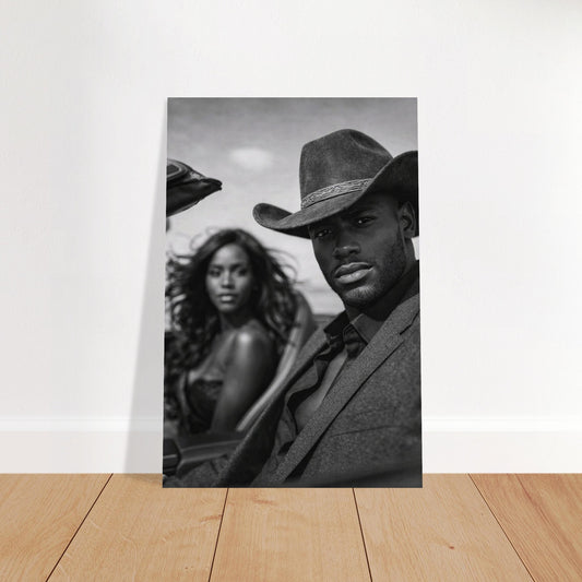 Western Noir Matte Paper Poster - Museum-Quality Cinematic-Noir