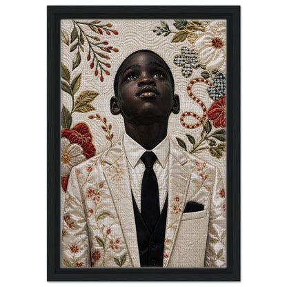 Framed Canvas Museum Quality Matte Paper Poster Quilt-Inspired