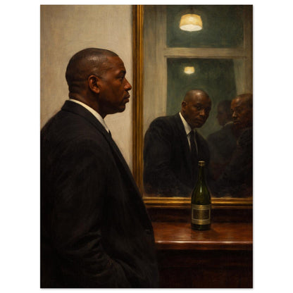 Quiet Reflection Matte Paper Poster Museum-Quality Moody-Figurative