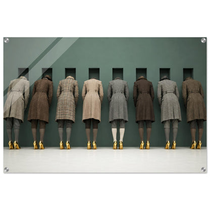 The Waiting Wall Surreal-Fashion Acrylic Print